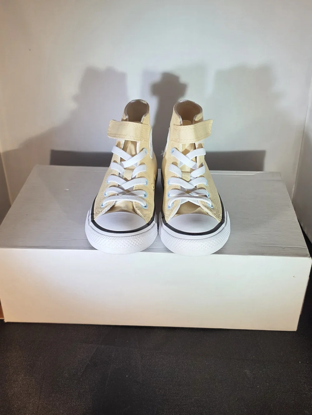 Converse Kids' High Top Sneakers in Pale Yellow